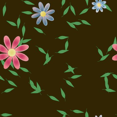 Çiçeksiz arka plan, vektör illüstrasyonu