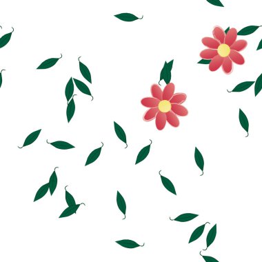 Çiçeksiz arka plan, vektör illüstrasyonu