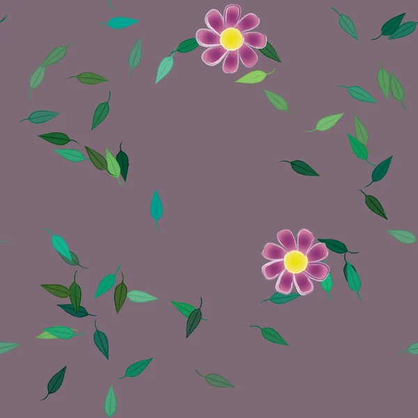 Beautiful Floral Seamless Background Vector Illustration — Stock Vector