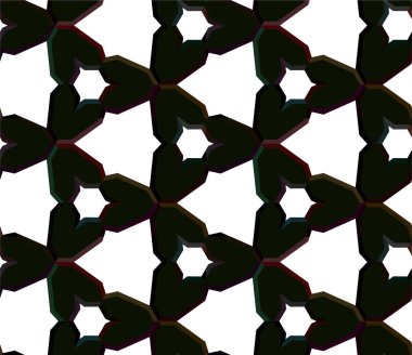 Soyut geometrik süslemesiz desen. tasarım arkaplanı, vektör illüstrasyonu 
