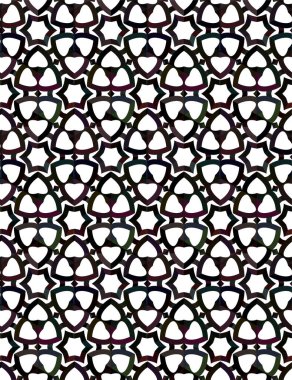 Soyut geometrik süslemesiz desen. tasarım arkaplanı, vektör illüstrasyonu 