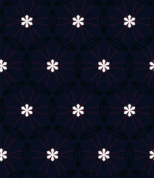 Motif Ornemental Géométrique Abstrait Sans Couture Fond Design Illustration Vectorielle — Image vectorielle