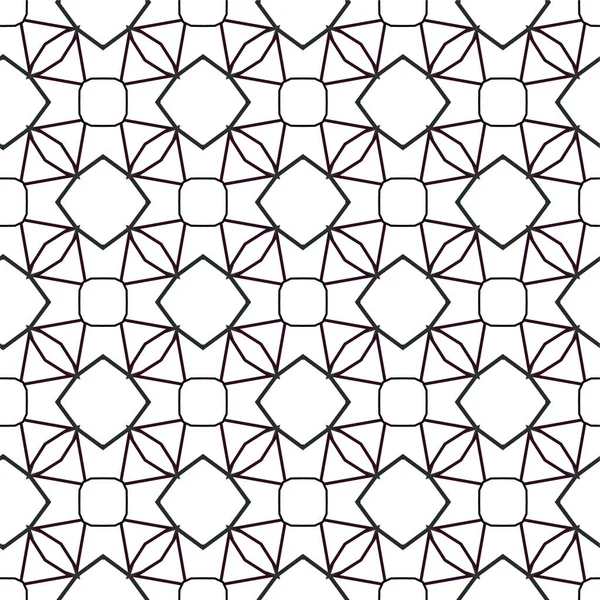 Abstracto Geométrico Ornamental Patrón Sin Costura Fondo Diseño Ilustración Vectorial — Vector de stock
