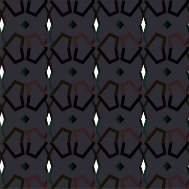 Soyut geometrik süslemesiz desen. tasarım arkaplanı, vektör illüstrasyonu