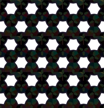 Soyut geometrik süslemesiz desen. tasarım arkaplanı, vektör illüstrasyonu