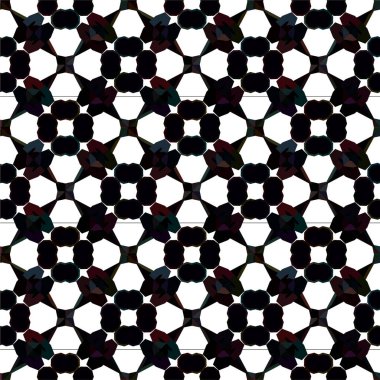 Geometrik soyut dikişsiz desen, vektör illüstrasyonu