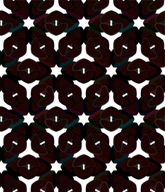 Geometrik soyut dikişsiz desen, vektör illüstrasyonu