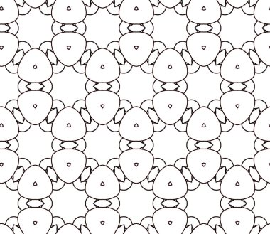 Soyut geometrik süslemesiz desen. tasarım arkaplanı, vektör illüstrasyonu