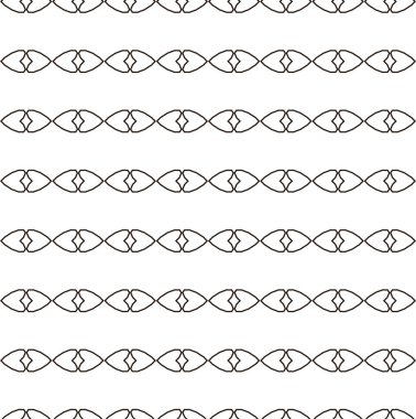 Soyut geometrik süslemesiz desen. tasarım arkaplanı, vektör illüstrasyonu