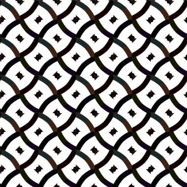 Geometrik soyut dikişsiz desen, vektör illüstrasyonu