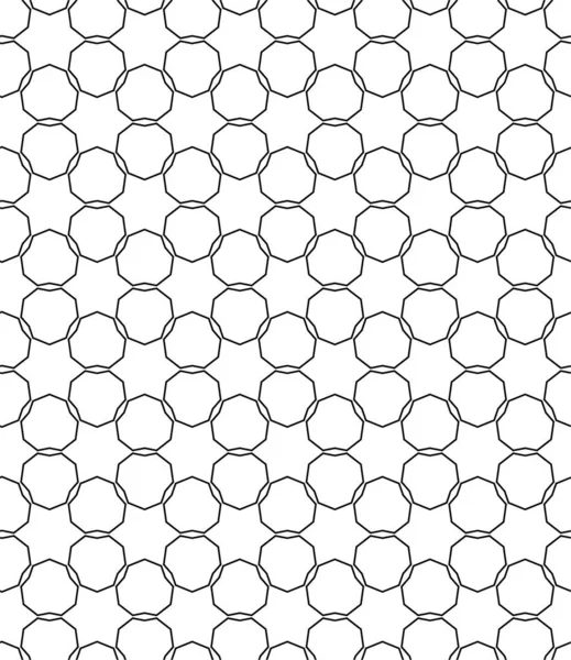 Resumo Padrão Ornamental Sem Costura Geométrica Fundo Projeto Ilustração Vetorial —  Vetores de Stock