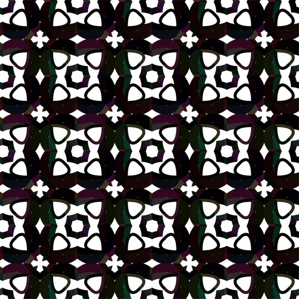 Abstrakte Geometrische Ornamentale Nahtlose Muster Design Hintergrund Vektorillustration — Stockvektor