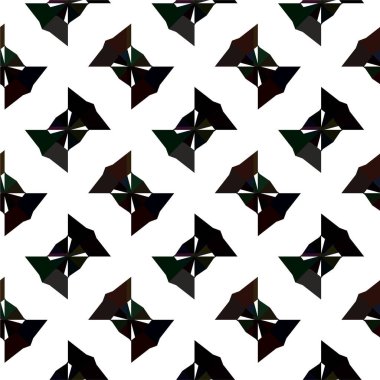 Soyut geometrik süslemesiz desen. tasarım arkaplanı, vektör illüstrasyonu