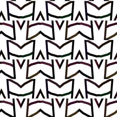 Soyut geometrik süslemesiz desen. tasarım arkaplanı, vektör illüstrasyonu