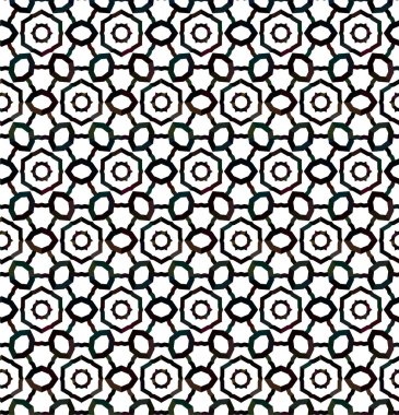 Geometrik soyut dikişsiz desen, vektör illüstrasyonu