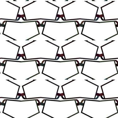 Soyut geometrik süslemesiz desen. tasarım arkaplanı, vektör illüstrasyonu