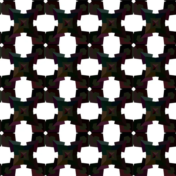 Motif Ornemental Géométrique Abstrait Sans Couture Fond Design Illustration Vectorielle — Image vectorielle