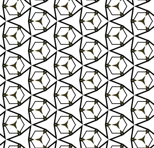 Resumo Padrão Ornamental Sem Costura Geométrica Fundo Projeto Ilustração Vetorial — Vetor de Stock