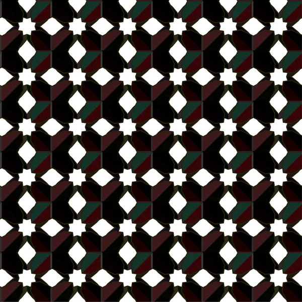 Abstrakte Geometrische Ornamentale Nahtlose Muster Design Hintergrund Vektorillustration — Stockvektor