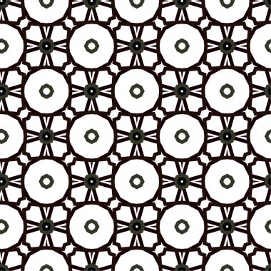 Geometrik soyut dikişsiz desen, vektör illüstrasyonu