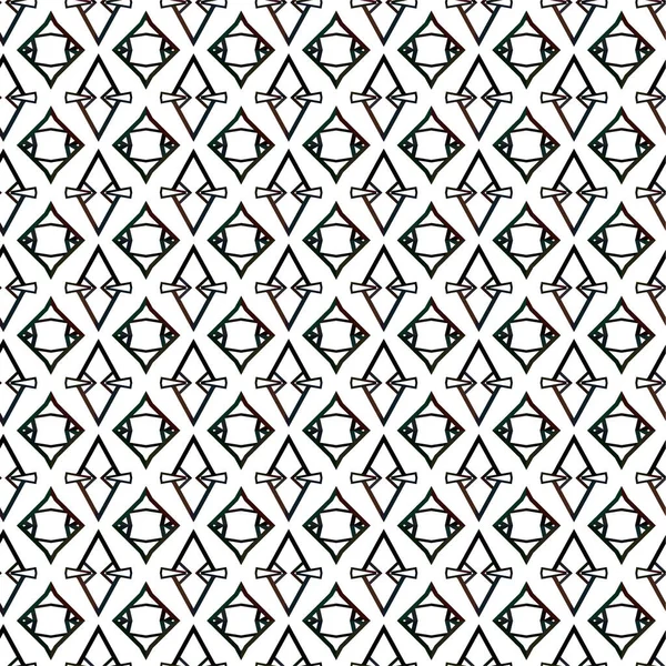 Abstrakte Geometrische Ornamentale Nahtlose Muster Design Hintergrund Vektorillustration — Stockvektor