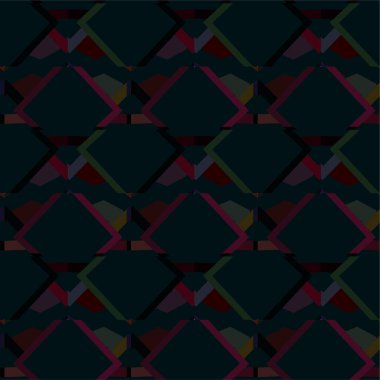 Geometrik soyut dikişsiz desen, vektör illüstrasyonu