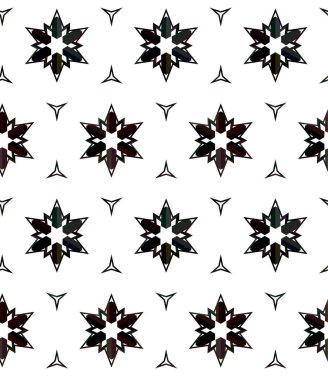 Soyut geometrik süslemesiz desen. tasarım arkaplanı, vektör illüstrasyonu