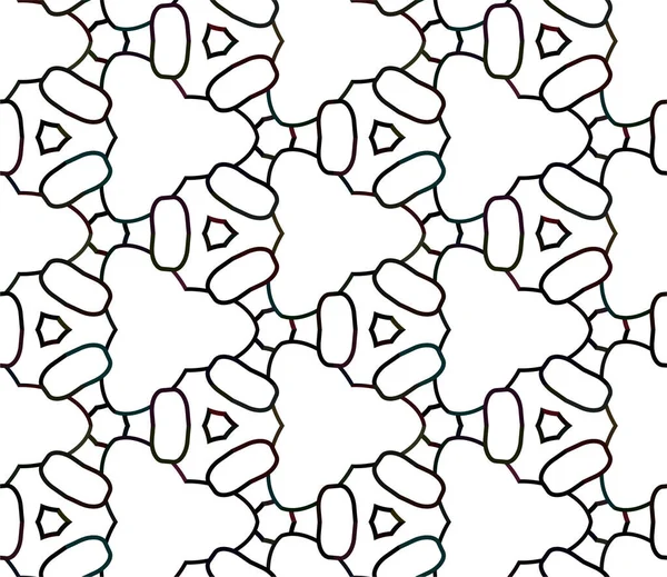 Abstracto Geométrico Ornamental Patrón Sin Costura Fondo Diseño Ilustración Vectorial — Archivo Imágenes Vectoriales