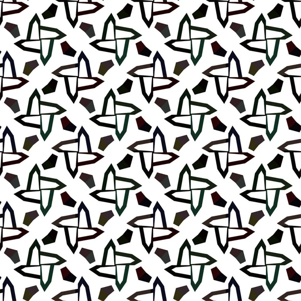 Абстрактний Геометричний Орнаментальний Безшовний Візерунок Дизайн Фону Векторні Ілюстрації — стоковий вектор