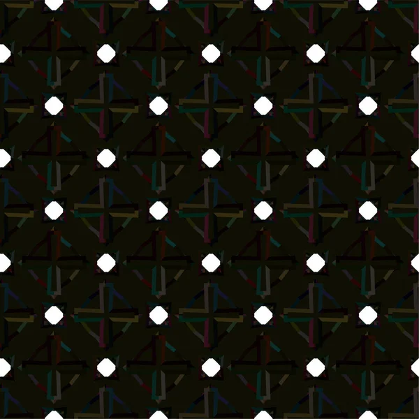 Motif Ornemental Géométrique Abstrait Sans Couture Fond Design Illustration Vectorielle — Image vectorielle