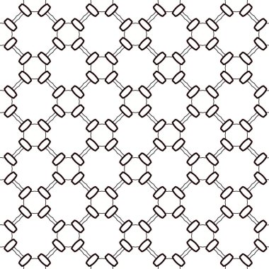 Geometrik soyut dikişsiz desen, vektör illüstrasyonu