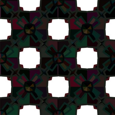 Soyut geometrik süslemesiz desen. tasarım arkaplanı, vektör illüstrasyonu