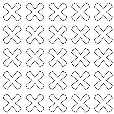 Soyut geometrik süslemesiz desen. tasarım arkaplanı, vektör illüstrasyonu