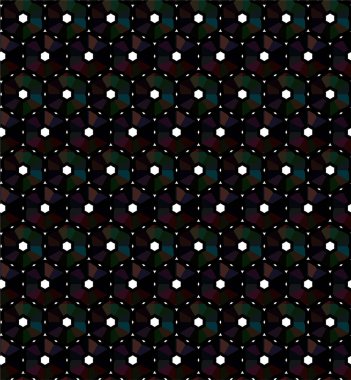 Geometrik soyut dikişsiz desen, vektör illüstrasyonu