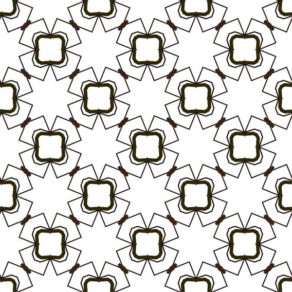 Abstracto Geométrico Ornamental Patrón Sin Costura Fondo Diseño Ilustración Vectorial — Vector de stock