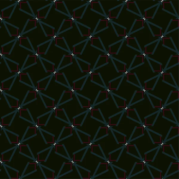 Abstracto Geométrico Ornamental Patrón Sin Costura Fondo Diseño Ilustración Vectorial — Vector de stock