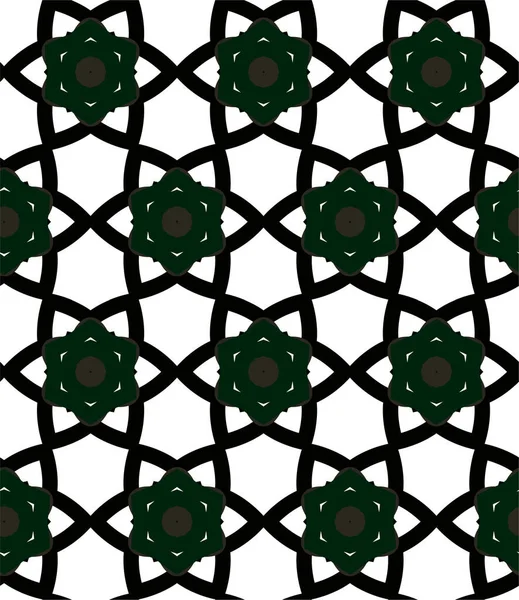 Pola Geometris Ornamental Abstrak Mulus Desain Latar Belakang Gambar Vektor - Stok Vektor