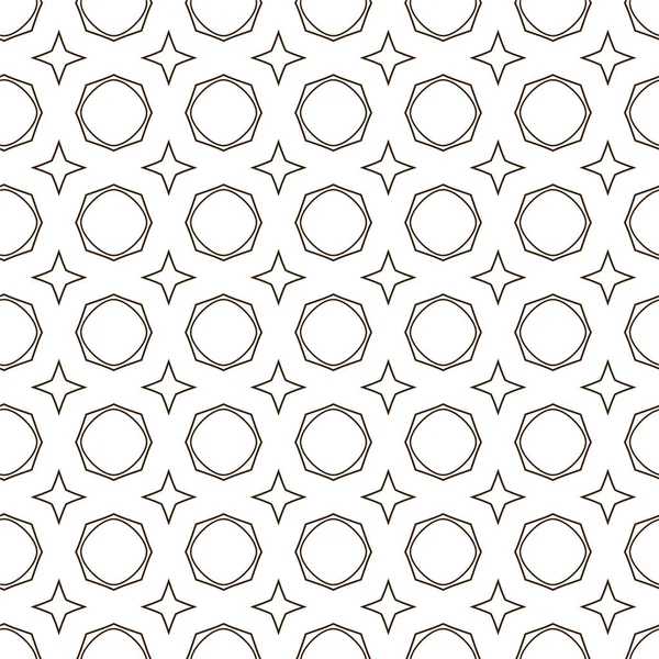 Motif Ornemental Géométrique Abstrait Sans Couture Fond Design Illustration Vectorielle — Image vectorielle