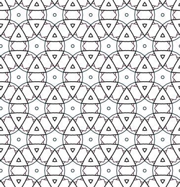 Soyut geometrik süslemesiz desen. tasarım arkaplanı, vektör illüstrasyonu