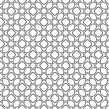 Geometrik soyut dikişsiz desen, vektör illüstrasyonu