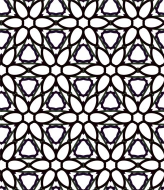 Soyut geometrik süslemesiz desen. tasarım arkaplanı, vektör illüstrasyonu