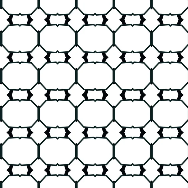 抽象的な幾何学的装飾シームレスパターン デザインの背景ベクトルイラスト — ストックベクタ