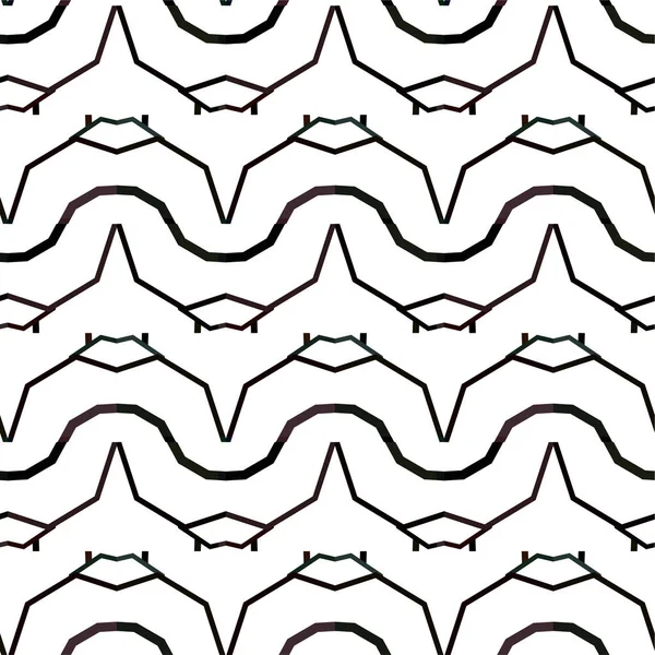 Abstrakt Geometrisk Ornamentalt Sømløst Mønster Konstruksjonsbakgrunn Vektorillustrasjon – stockvektor