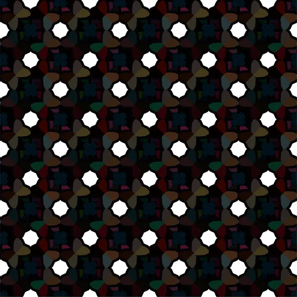 Abstract Geometrisch Ornamenteel Naadloos Patroon Ontwerp Achtergrond Vector Illustratie — Stockvector