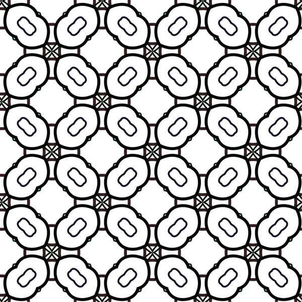 Resumo Padrão Ornamental Sem Costura Geométrica Fundo Projeto Ilustração Vetorial — Vetor de Stock