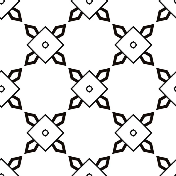 Abstrakte Geometrische Ornamentale Nahtlose Muster Design Hintergrund Vektorillustration — Stockvektor