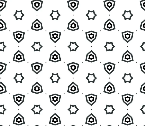 Abstrakte Geometrische Ornamentale Nahtlose Muster Design Hintergrund Vektorillustration — Stockvektor