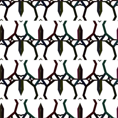 Soyut geometrik süslemesiz desen. tasarım arkaplanı, vektör illüstrasyonu