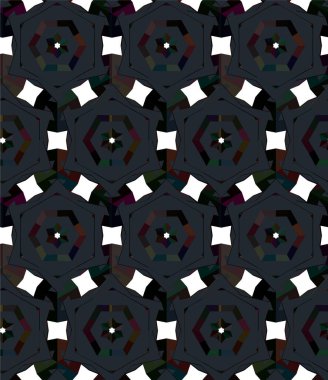 Soyut geometrik süslemesiz desen. tasarım arkaplanı, vektör illüstrasyonu