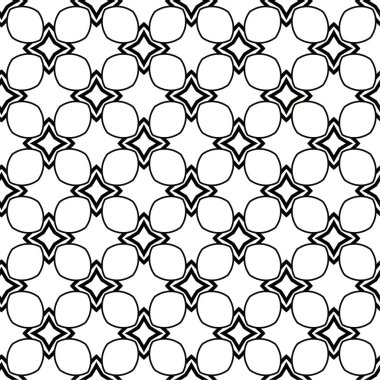 Geometrik soyut dikişsiz desen, vektör illüstrasyonu
